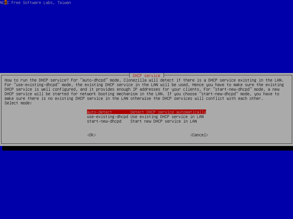 Choose auto-detect option