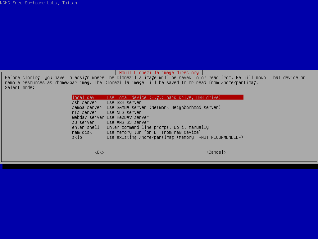 Choose device-images option