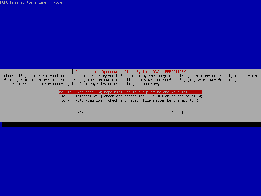 Skip file system check