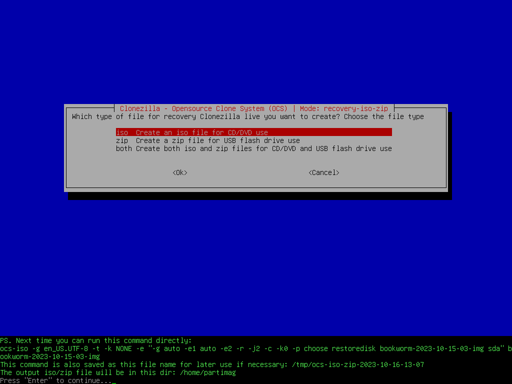 Ask for confirmation to execute restore