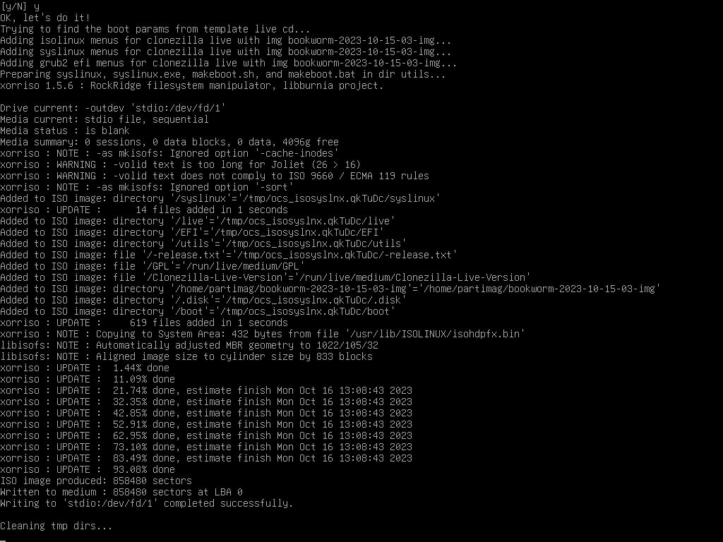 Ask for confirmation to execute restore