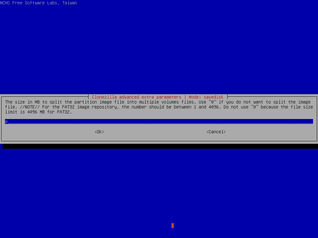 Set image split size