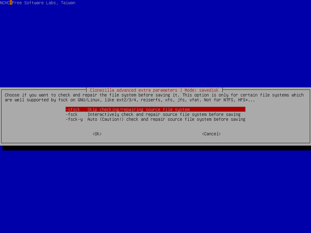 Select extra parameters for checking