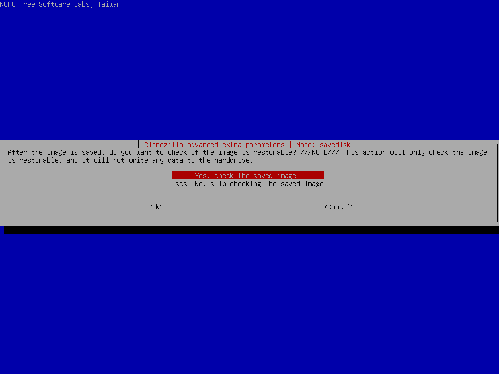Select extra parameter for the saved image