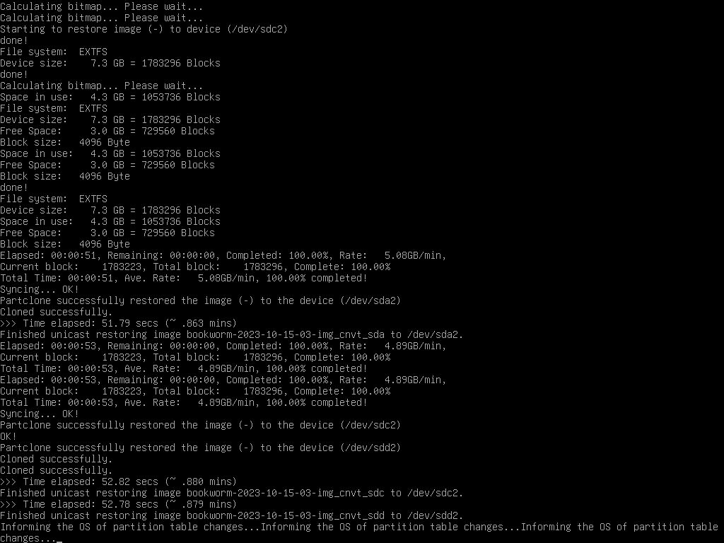 Restore operation progress 5